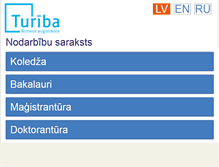 Tablet Screenshot of nodarbibas.turiba.lv